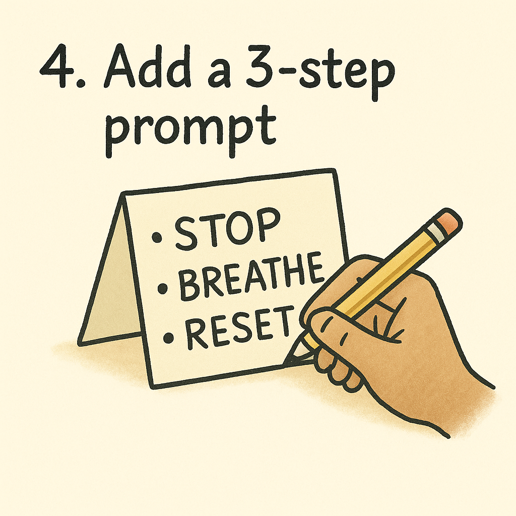 Step 4: Add a 3-step prompt
