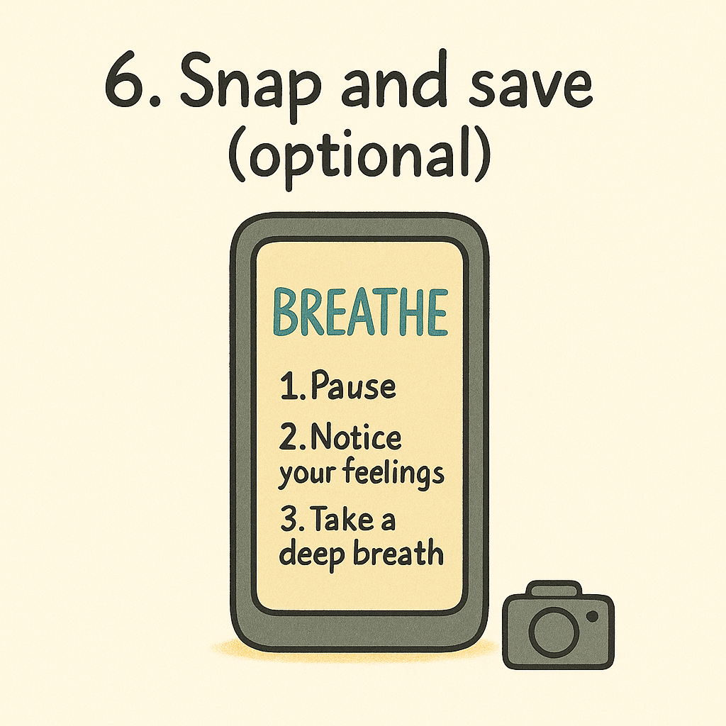 Step 6: Snap and save (optional)